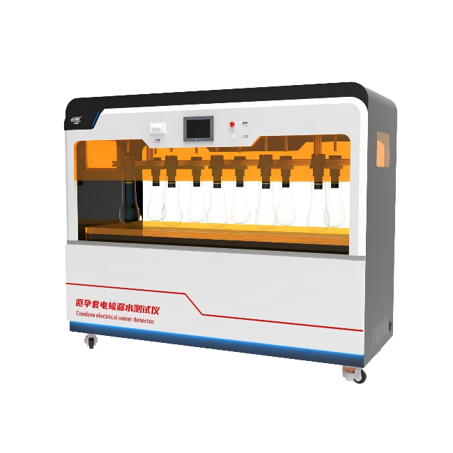 十工位避孕套针孔漏水测试仪、触摸屏款避孕套针孔漏水试验仪
